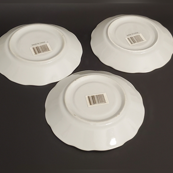 (3) Pink & Yellow Roses Porcelain Teacups & Saucers with Gold Trim - Picture 9 of 11